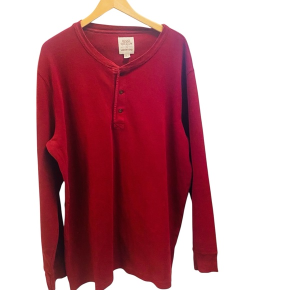 Lands' End Other - Lands End x Blake Shelton Burgundy Henley Size XXL